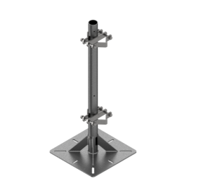 SOP. PLACA BASE SIMPLE PARA MÁSTIL DE 6M Y ø1'1/2"